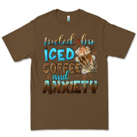 Cacao fueled by iced coffee and anxiety Premium Tee - NancyCooperArtShop
