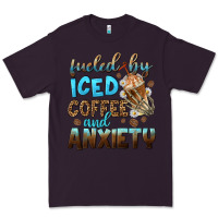 Plum fueled by iced coffee and anxiety Premium Tee - NancyCooperArtShop