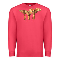 Cardinal Lactarius Rufus Mushroom Illustrations Premium Sweatshirt - LillyAllenDesigns