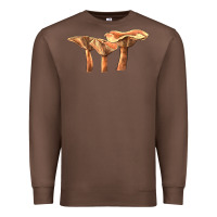 Chestnut Lactarius Rufus Mushroom Illustrations Premium Sweatshirt - LillyAllenDesigns
