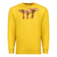 Lemon Lactarius Rufus Mushroom Illustrations Premium Sweatshirt - LillyAllenDesigns