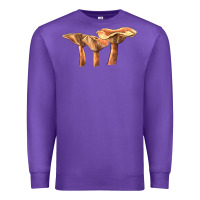 Purple Lactarius Rufus Mushroom Illustrations Premium Sweatshirt - LillyAllenDesigns