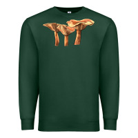 Sports Green Lactarius Rufus Mushroom Illustrations Premium Sweatshirt - LillyAllenDesigns