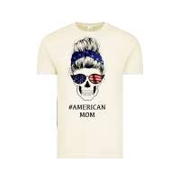 Vintage Arctic American Stars, American Flag Patterned Mom Skull Vintage Tee - Bettercallsaul