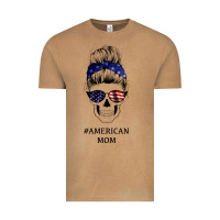 Vintage Camel American Stars, American Flag Patterned Mom Skull Vintage Tee - Bettercallsaul