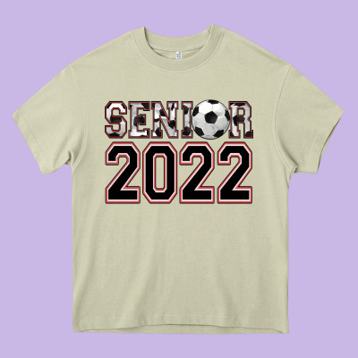 Senior Soccer Heavy Core Tee Designed By Adodesignshop