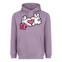 Lavender Minnie Mouse Heavyweight Hoodie - CowhideDigitalArt