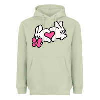 Matcha Minnie Mouse Heavyweight Hoodie - CowhideDigitalArt