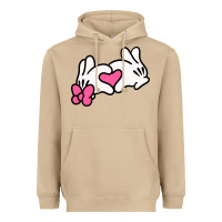 Mushroom Minnie Mouse Heavyweight Hoodie - CowhideDigitalArt