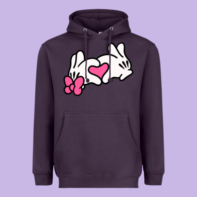 Minnie Mouse Heavyweight Hoodie Designed By Cowhidedigitalart