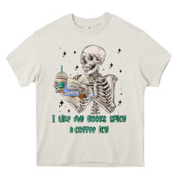 I Like My Books Spicy And Coffee Icy Heavy Core Tee | Teevron