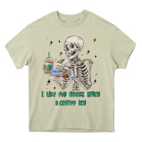 Mossy i like my books spicy and coffee icy Heavy Core Tee - MaliasSmallBusiness
