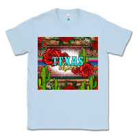 Dusty Blue texas chica with roses Classic Tee - Jasminsmagicworld