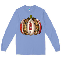 Colony Blue Baseball Pumpkin Long Sleeve Tee - texasbilliewilder
