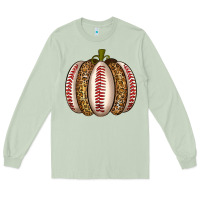 Matcha Baseball Pumpkin Long Sleeve Tee - texasbilliewilder