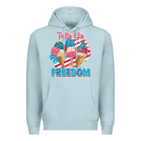 Blue Mist taste like freedom 4th of july Premium Hoodie - FaDigitalArtStudio