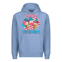 Colony Blue taste like freedom 4th of july Premium Hoodie - FaDigitalArtStudio