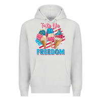 Dove Grey taste like freedom 4th of july Premium Hoodie - FaDigitalArtStudio