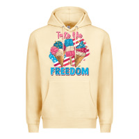 Pina Colada taste like freedom 4th of july Premium Hoodie - FaDigitalArtStudio