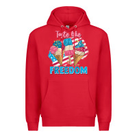 Red taste like freedom 4th of july Premium Hoodie - FaDigitalArtStudio