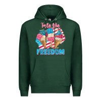 Sports Green taste like freedom 4th of july Premium Hoodie - FaDigitalArtStudio