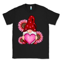 Black valentines day with sunflowers gnomes Classic Tee - RanaPortraitStore