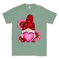 Sage valentines day with sunflowers gnomes Classic Tee - RanaPortraitStore