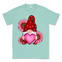 Seafoam valentines day with sunflowers gnomes Classic Tee - RanaPortraitStore