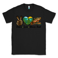 Black Peace Love Brown Trout Classic Tee - LillyAllenDesigns