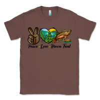 Chestnut Peace Love Brown Trout Classic Tee - LillyAllenDesigns