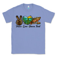 Colony Blue Peace Love Brown Trout Classic Tee - LillyAllenDesigns
