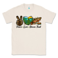 Natural Peace Love Brown Trout Classic Tee - LillyAllenDesigns