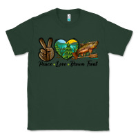 Sports Green Peace Love Brown Trout Classic Tee - LillyAllenDesigns
