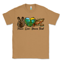 Toasted Coconut Peace Love Brown Trout Classic Tee - LillyAllenDesigns