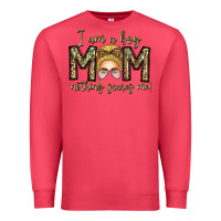 Cardinal Iam Boy Mom Nothing Scares Me Premium Sweatshirt - CowhideDigitalArt