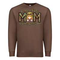 Chestnut Iam Boy Mom Nothing Scares Me Premium Sweatshirt - CowhideDigitalArt