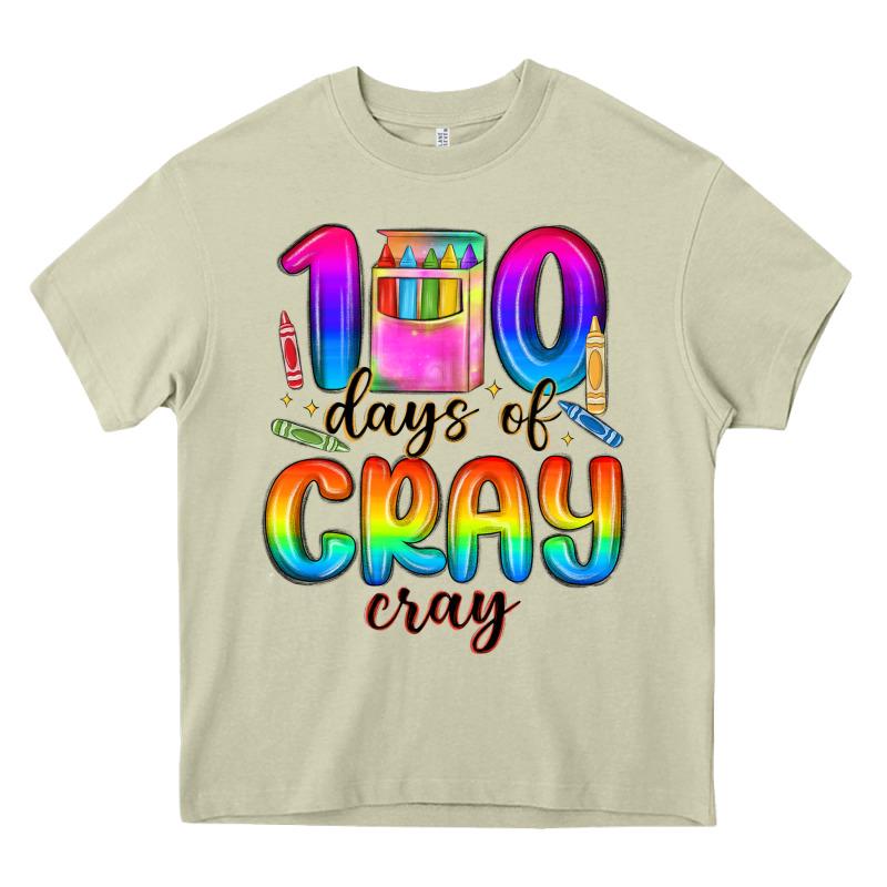 100 Days Of Cray Cray Heavy Core Tee by MaliasSmallBusiness | Teevron