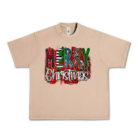 Burro Merry Christmas Buffalo Plaid Leopard Urban Heavy Tee - Bettercallsaul