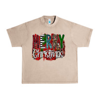 French Oak Merry Christmas Buffalo Plaid Leopard Urban Heavy Tee - Bettercallsaul