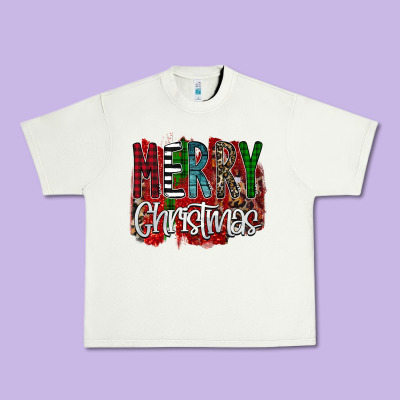 Merry Christmas Buffalo Plaid Leopard Urban Heavy Tee Designed By Bettercallsaul