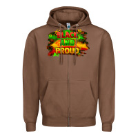 Chestnut black and proud Zipper Hoodie - FaDigitalArtStudio