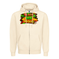 Sandshell black and proud Zipper Hoodie - FaDigitalArtStudio