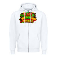 White black and proud Zipper Hoodie - FaDigitalArtStudio