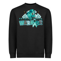 Black ovarian cancer warrior Heavyweight Sweatshirt - CowGirlArtShop
