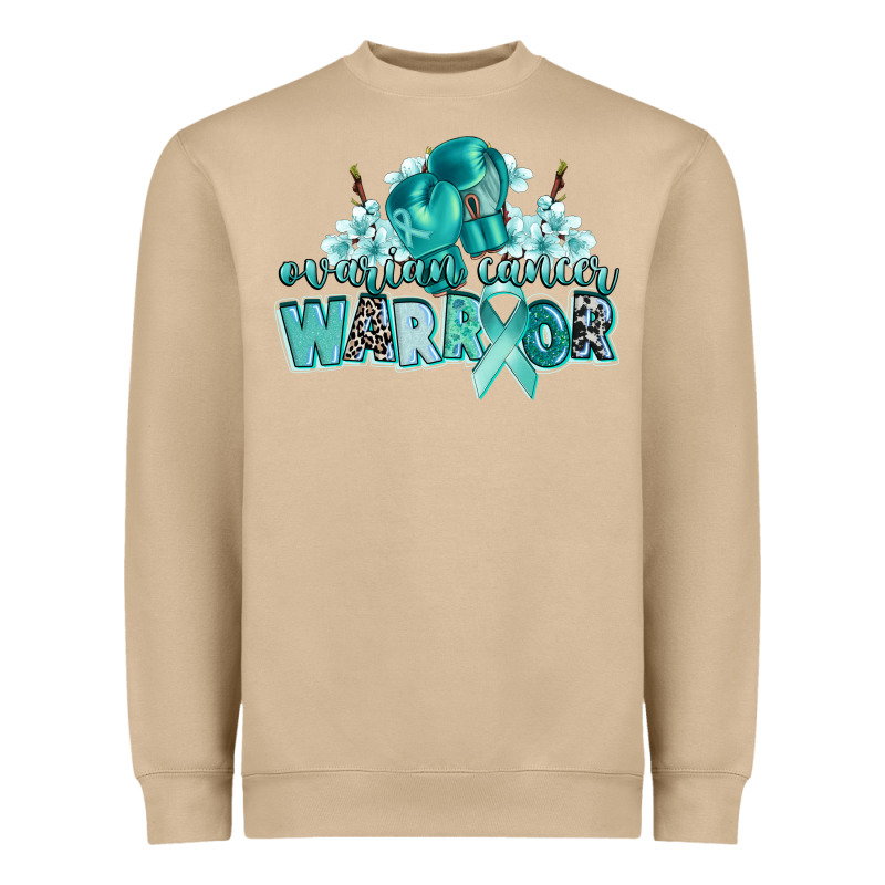 Ovarian Cancer Warrior Heavyweight Sweatshirt by CowGirlArtShop | Teevron