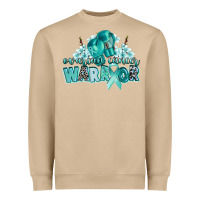 Mushroom ovarian cancer warrior Heavyweight Sweatshirt - CowGirlArtShop