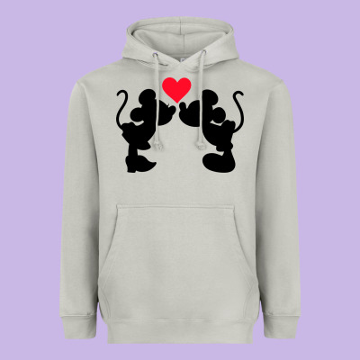 Minnie Mouse Heavyweight Hoodie Designed By Cowhidedigitalart