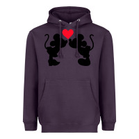 Plum Minnie Mouse Heavyweight Hoodie - CowhideDigitalArt