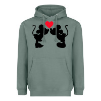 Sage Minnie Mouse Heavyweight Hoodie - CowhideDigitalArt