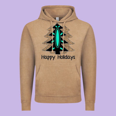Happy Holidays Tree Vintage Hoodie Designed By Bettercallsaul